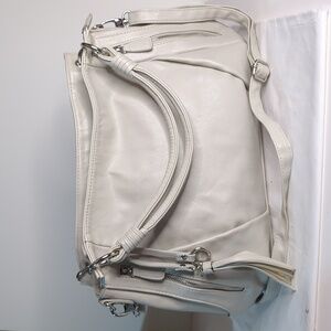 Light gray Maurice large shoulder bag